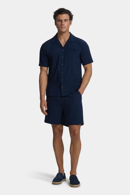 THE REMO NAVY BLUE SHIRT
