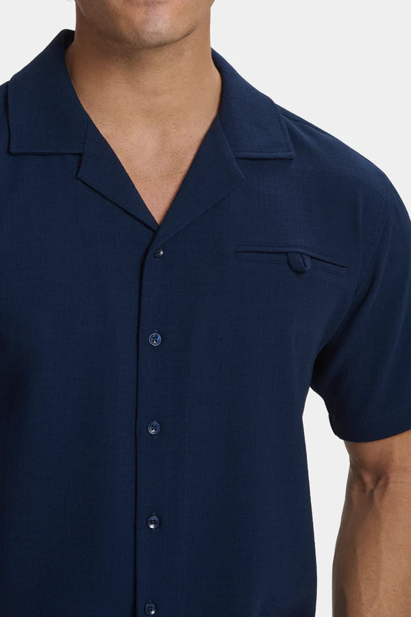 THE REMO NAVY BLUE SHIRT