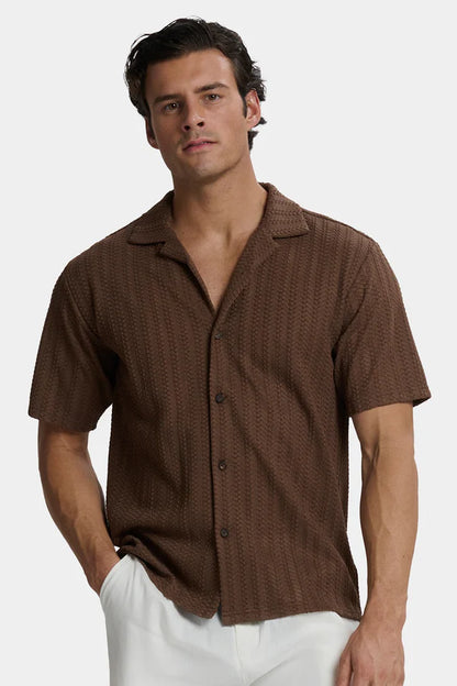 THE TRECCIA BROWN SHIRT