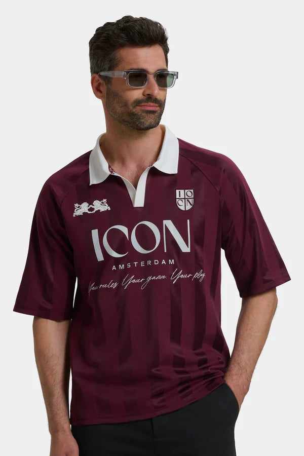 THE PREMIER FOOTBALL MAROON SHIRT