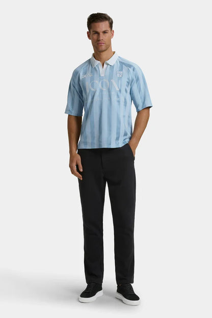 THE PREMIER FOOTBALL MILD BLUE SHIRT