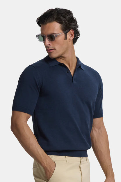 THE SANTONI NAVY BLUE SHIRT