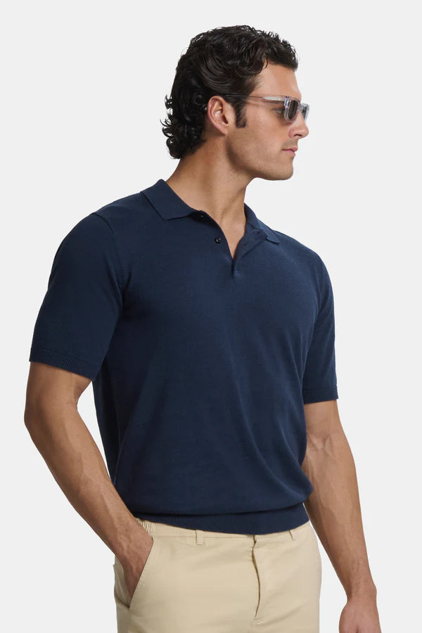 THE SANTONI NAVY BLUE SHIRT