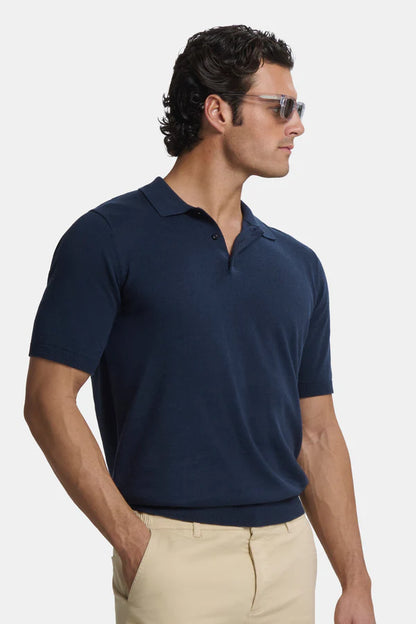 THE SANTONI NAVY BLUE SHIRT