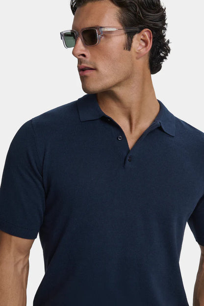 THE SANTONI NAVY BLUE SHIRT