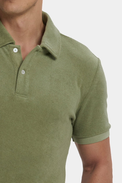 THE GIA OLIVE GREEN SHIRT