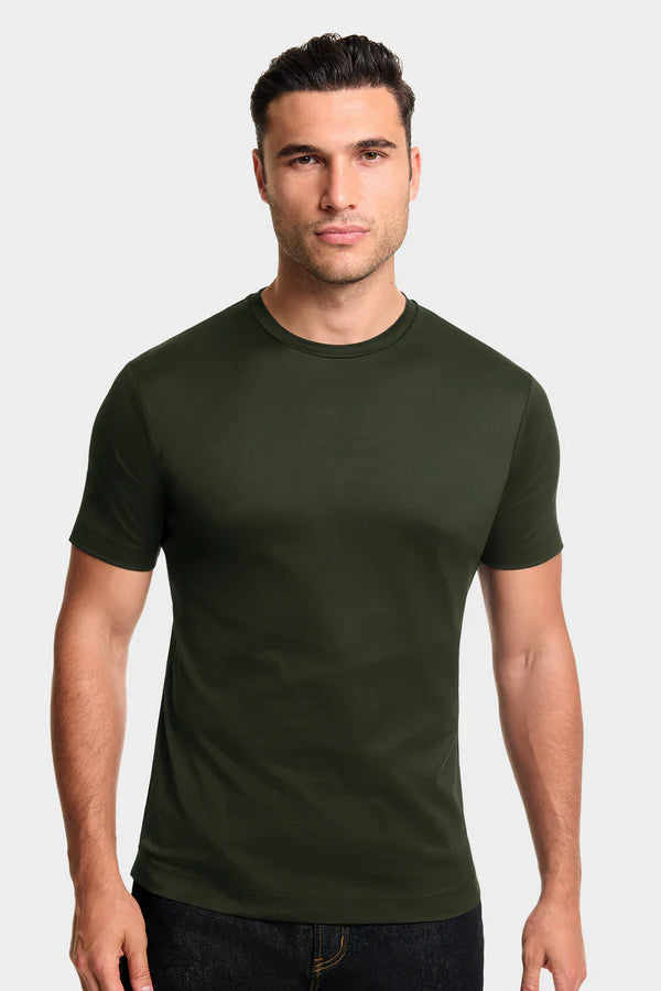 THE DESIO SLIM ARMY GREEN T-SHIRT