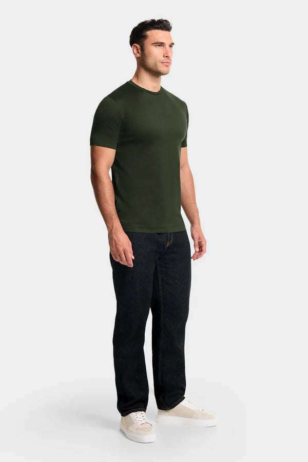 THE DESIO SLIM ARMY GREEN T-SHIRT