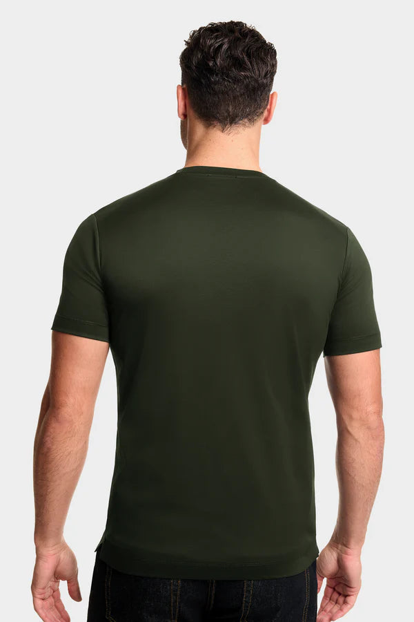 THE DESIO SLIM ARMY GREEN T-SHIRT