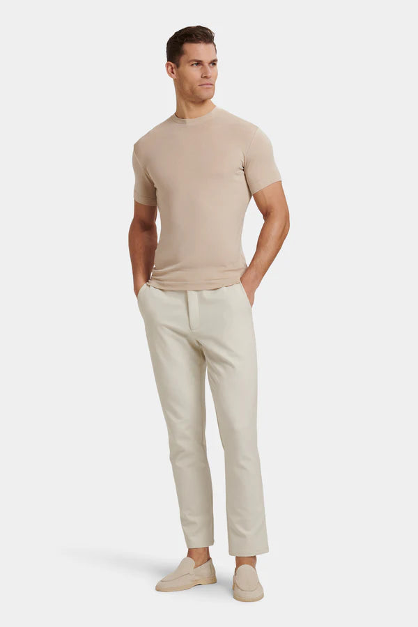 THE VERDE SLIM MID BIEGE T-SHIRT