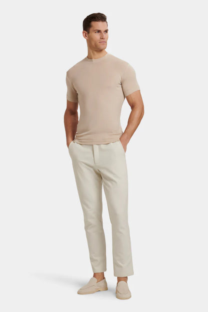 THE VERDE SLIM MID BIEGE T-SHIRT