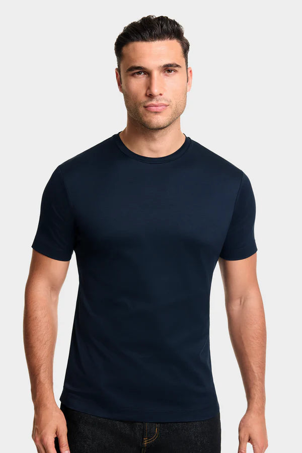 THE DESIO SLIM NAVY BLUE T-SHIRT